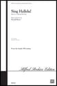 Sing Hallelu Three-Part Mixed choral sheet music cover